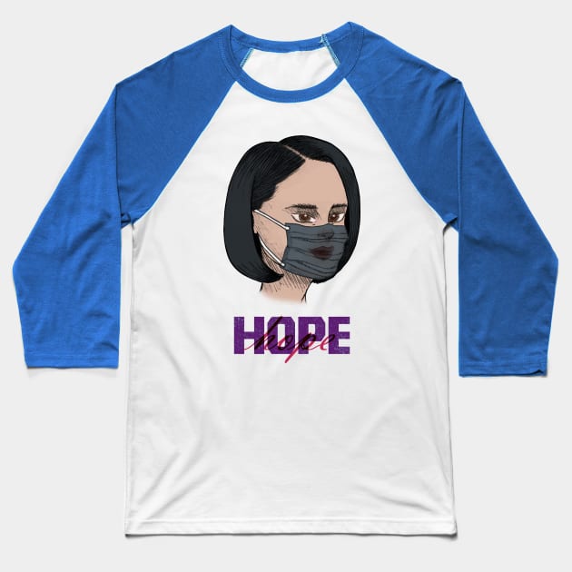 Hidden Smile , The Power of Hope Baseball T-Shirt by AnimaSomnia